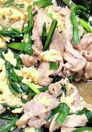 豚肉のニラ卵中華炒め-レシピのメイン写真