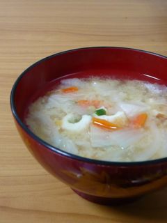 みそ汁にちくわ!-レシピのメイン写真