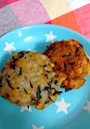 ひじき入り鶏ひき肉の揚げ団子-レシピのメイン写真