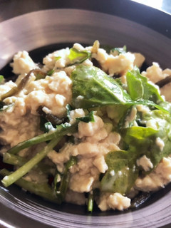 豆腐とアルグラの和えサラダ-レシピのメイン写真