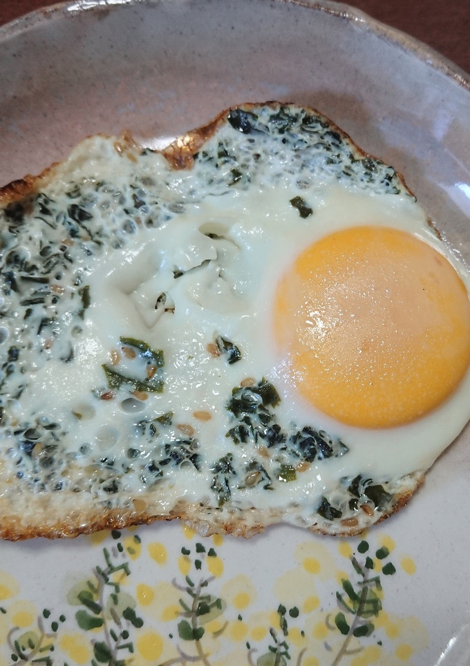しそわかめ目玉焼き-レシピのメイン写真