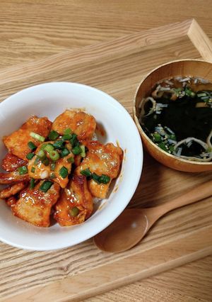 豚カルビの辛みそ丼-レシピのメイン写真