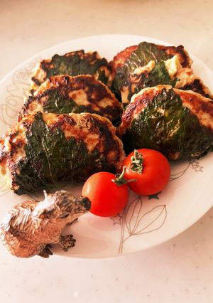 鶏ひき肉と野菜の大葉包み焼き-レシピのメイン写真