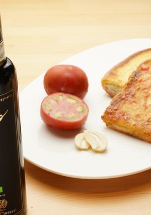 トマトで超簡単美味しい！パンコントマテ-レシピのメイン写真