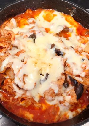 【キャンプ飯】つがる豚キムチのチーズのせ-レシピのメイン写真
