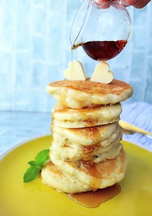 混ぜ方コツ無し!米粉のバナナパンケーキ-レシピのメイン写真