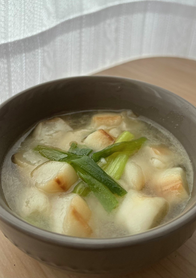 ネギと麩のスープ-レシピのメイン写真