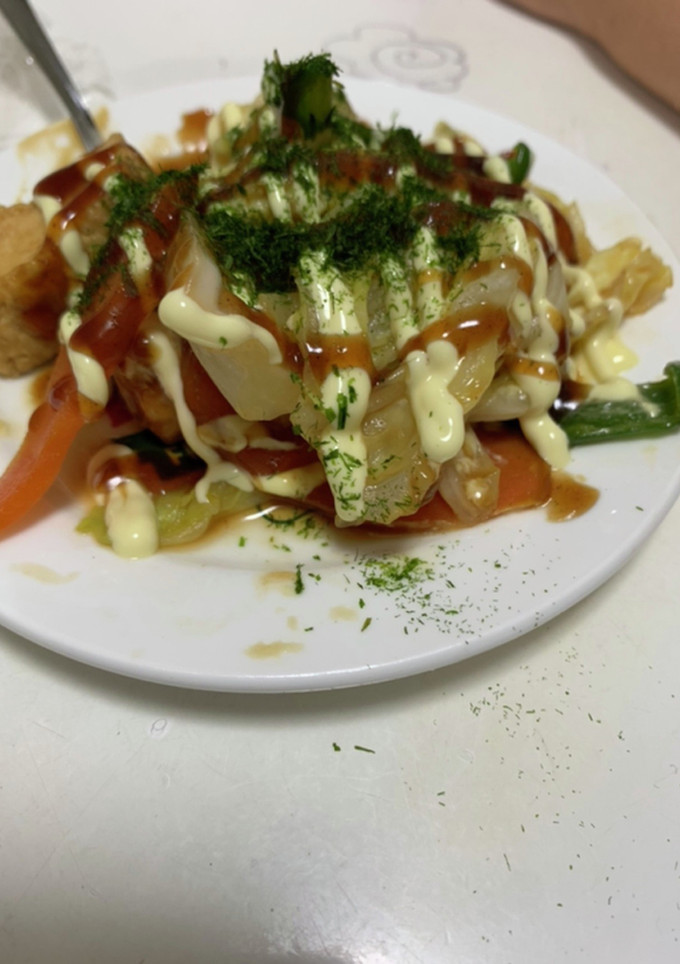 野菜炒めお好み焼き風-レシピのメイン写真