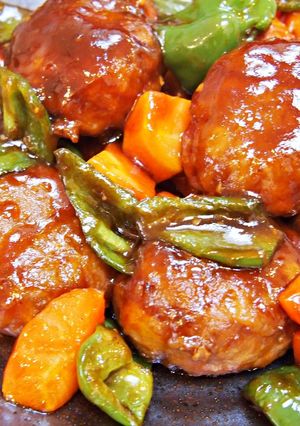 絶対にまた食べたくなる肉団子ハンバーグ-レシピのメイン写真