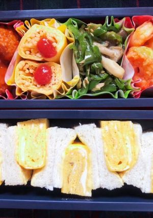 高校生弁当日記【たまごサンド編】-レシピのメイン写真