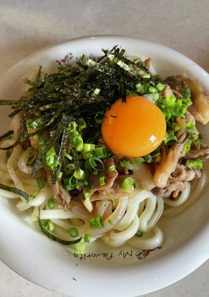 豚肉と舞茸のぶっ掛けうどん-レシピのメイン写真