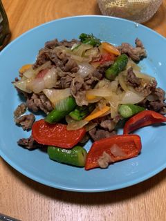 牛肉とパプリカの野菜炒め-レシピのメイン写真