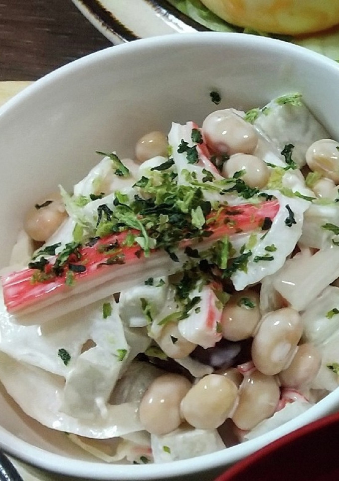 新ごぼうとお豆の和風サラダ-レシピのメイン写真
