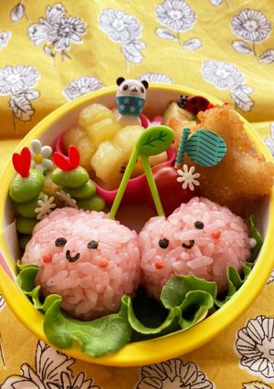 6月　さくらんぼちゃん　お弁当-レシピのメイン写真
