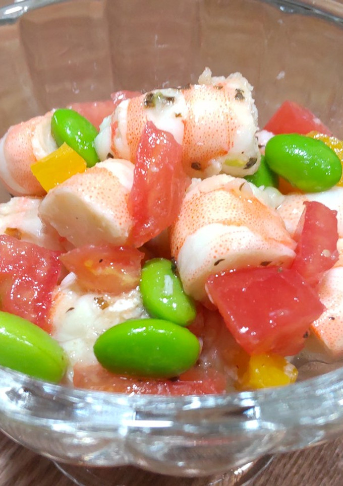 エビと野菜のマリネ-レシピのメイン写真