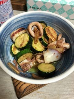 イカとズッキーニのガリマヨ焼き-レシピのメイン写真