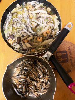イワシのアヒージョ・イワシの甘辛煮-レシピのメイン写真