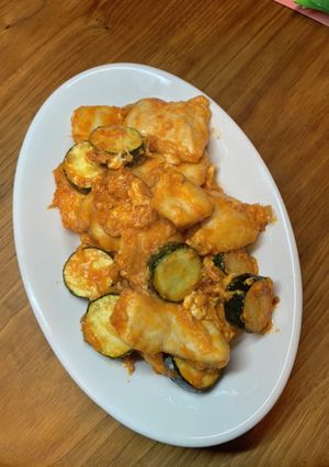 鶏とズッキーニのチリソース-レシピのメイン写真
