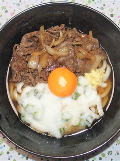 牛とろ玉うどん-レシピのメイン写真