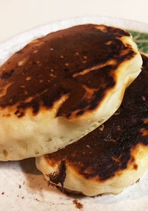 バナナとヨーグルトのホットケーキ-レシピのメイン写真