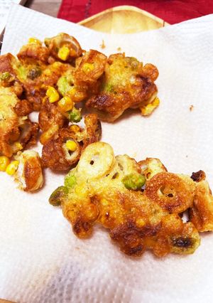 コーンと枝豆とちくわの天ぷら-レシピのメイン写真