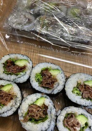 中1女子弁当アスメシ19☆焼肉巻-レシピのメイン写真