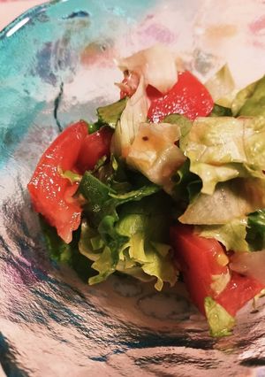 給食の手作りドレッシングのサラダ-レシピのメイン写真