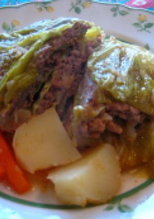 キャベツとひき肉のだんだんスープ煮-レシピのメイン写真