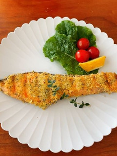 ラクックで塩鮭のパン粉焼き-レシピのメイン写真