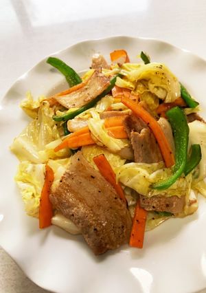 豚バラ野菜炒め-レシピのメイン写真