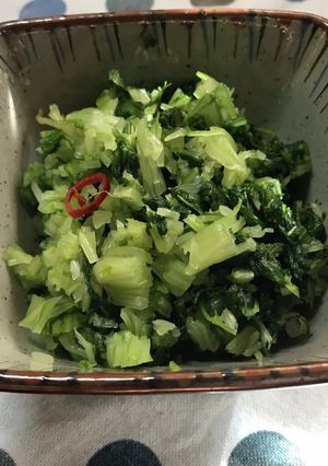 簡単シャキシャキ・水菜の塩揉み浅漬け-レシピのメイン写真