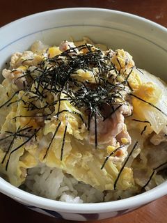 簡単!豚こま肉と白菜の卵とじ丼♬-レシピのメイン写真