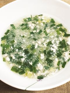 鶏ひき肉とニラのトロトロスープ-レシピのメイン写真