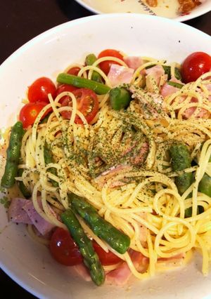 オリーブオイルとワサビのパスタ-レシピのメイン写真