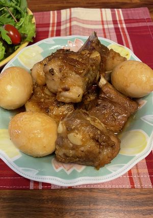 超簡単！無水鍋で作るスペアリブ！-レシピのメイン写真
