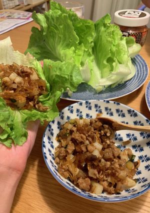 肉味噌炒め レタス包み-レシピのメイン写真