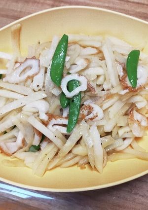簡単！じゃがいもとちくわのコンソメ炒め-レシピのメイン写真