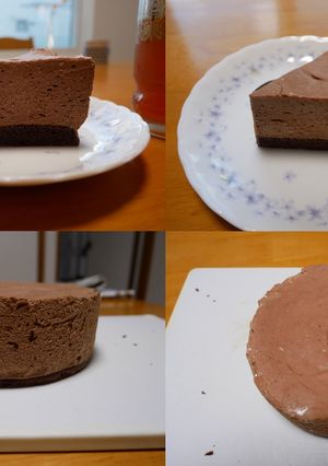 不器用チョコレートレアチーズケーキ-レシピのメイン写真