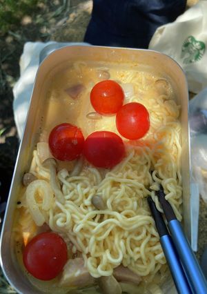 塩ラーメン、レモンクリーム風（山ごはん）-レシピのメイン写真