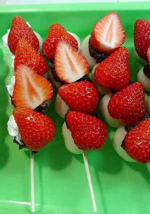 豆腐白玉で作る！いちご団子-レシピのメイン写真