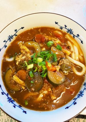 夏野菜カレーうどん-レシピのメイン写真