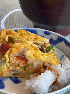 簡単#残り物で卵焼き-レシピのメイン写真