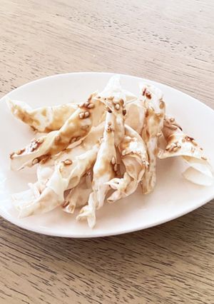 餃子の皮スナック！みたらし胡麻カラメル味-レシピのメイン写真