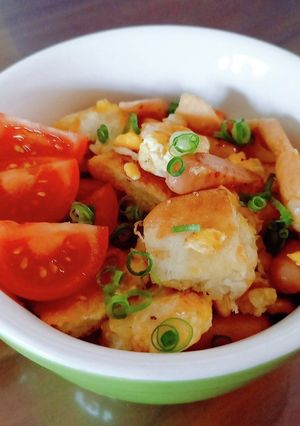 ◆パンたまセージ炒め◆最速朝ごはん-レシピのメイン写真