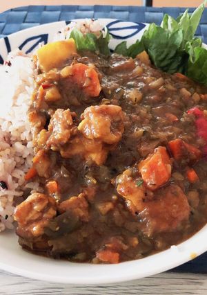 夏野菜のピリ辛カレー-レシピのメイン写真