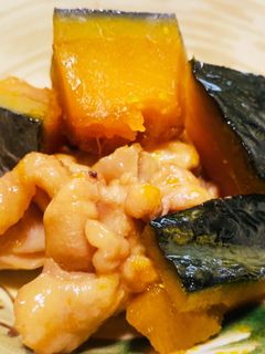 お弁当にもおかずにも!鶏とカボチャの煮物-レシピのメイン写真