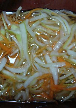 エコ料理その３　大根の皮と人参の酢の物-レシピのメイン写真