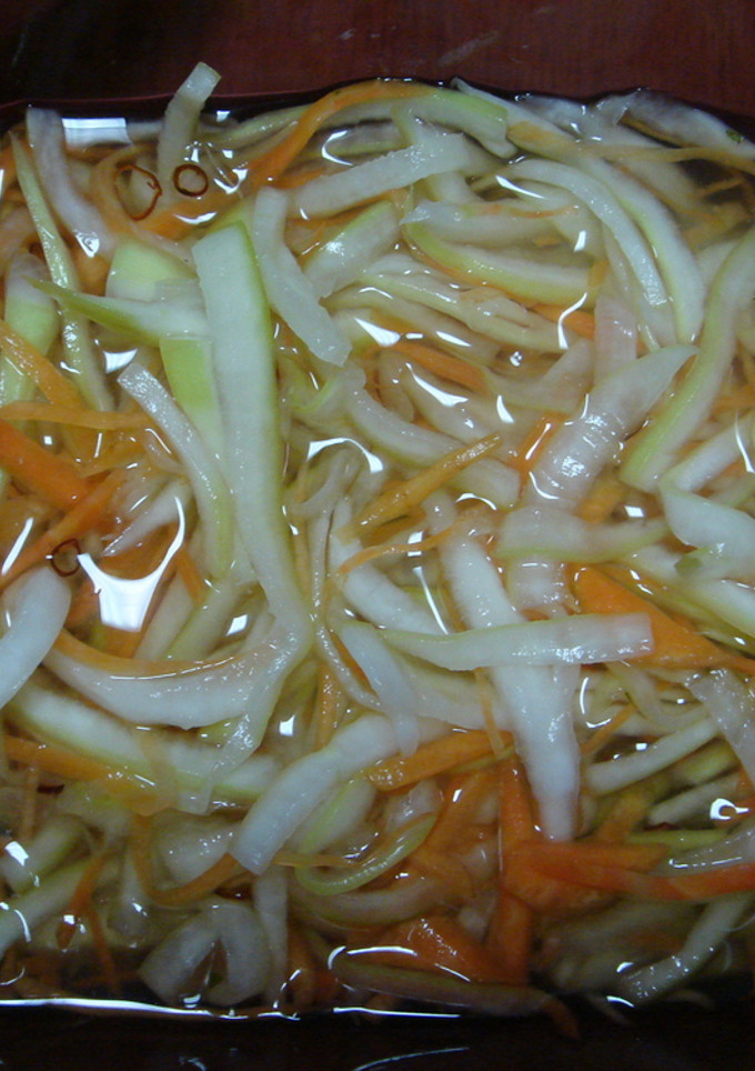 エコ料理その３　大根の皮と人参の酢の物-レシピのメイン写真