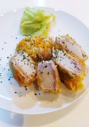 豚しゃぶ肉と長芋とチーズのカツレツ風-レシピのメイン写真