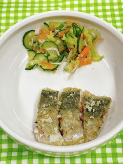 【保育園給食】大人気!アジのカレー揚げ-レシピのメイン写真